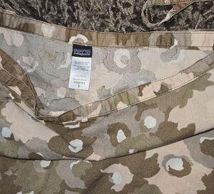 Patagonia Women's Floral Brown, Pink, Cream Wrap-around Tie Skirt, Sz 8